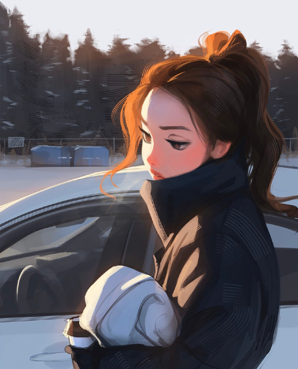 加拿大多伦多插画师 sam yang 笔下的小姐姐,舒服的光