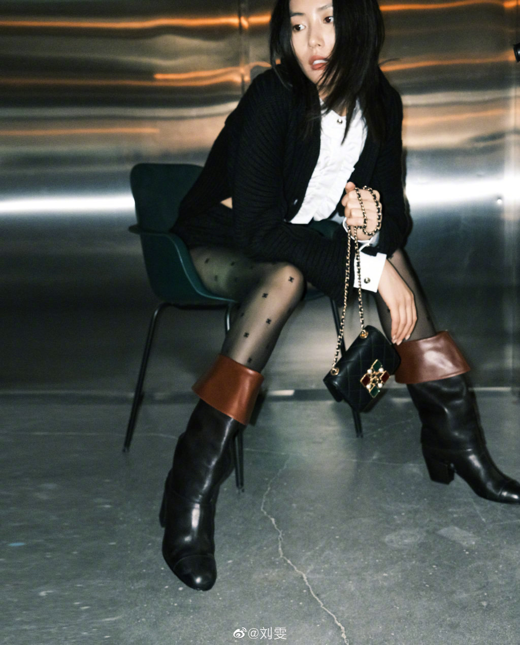 大表姐刘雯身高178cm,腿长116cm,这就是传说中的黄金比例吧……_高清