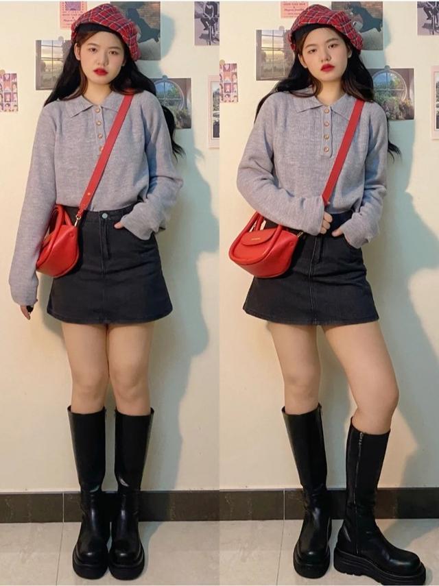 韩系复古风穿搭好看又温柔,减龄还洋气|羊毛衫|韩系|裙子_新浪新闻