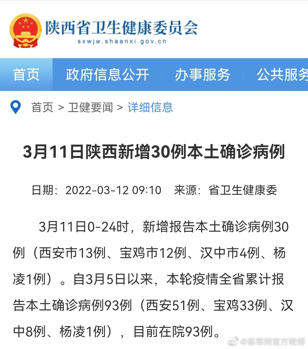 3月11日陕西新增30例本土确诊病例详情公布 本轮疫情全省累计确诊93例休闲区蓝鸢梦想 - Www.slyday.coM