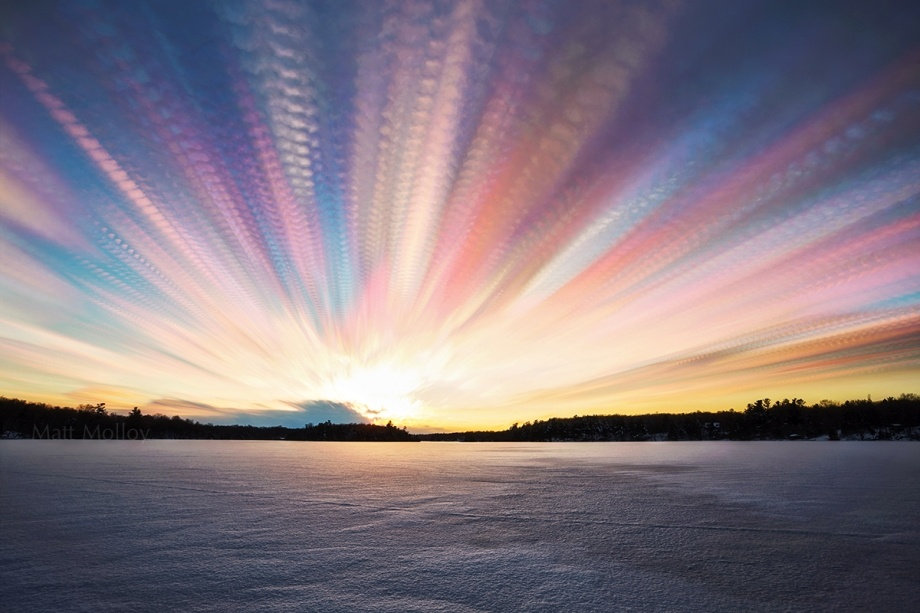 摄影师 matt molloy 延时摄影和多重曝光拍摄的绚烂天空