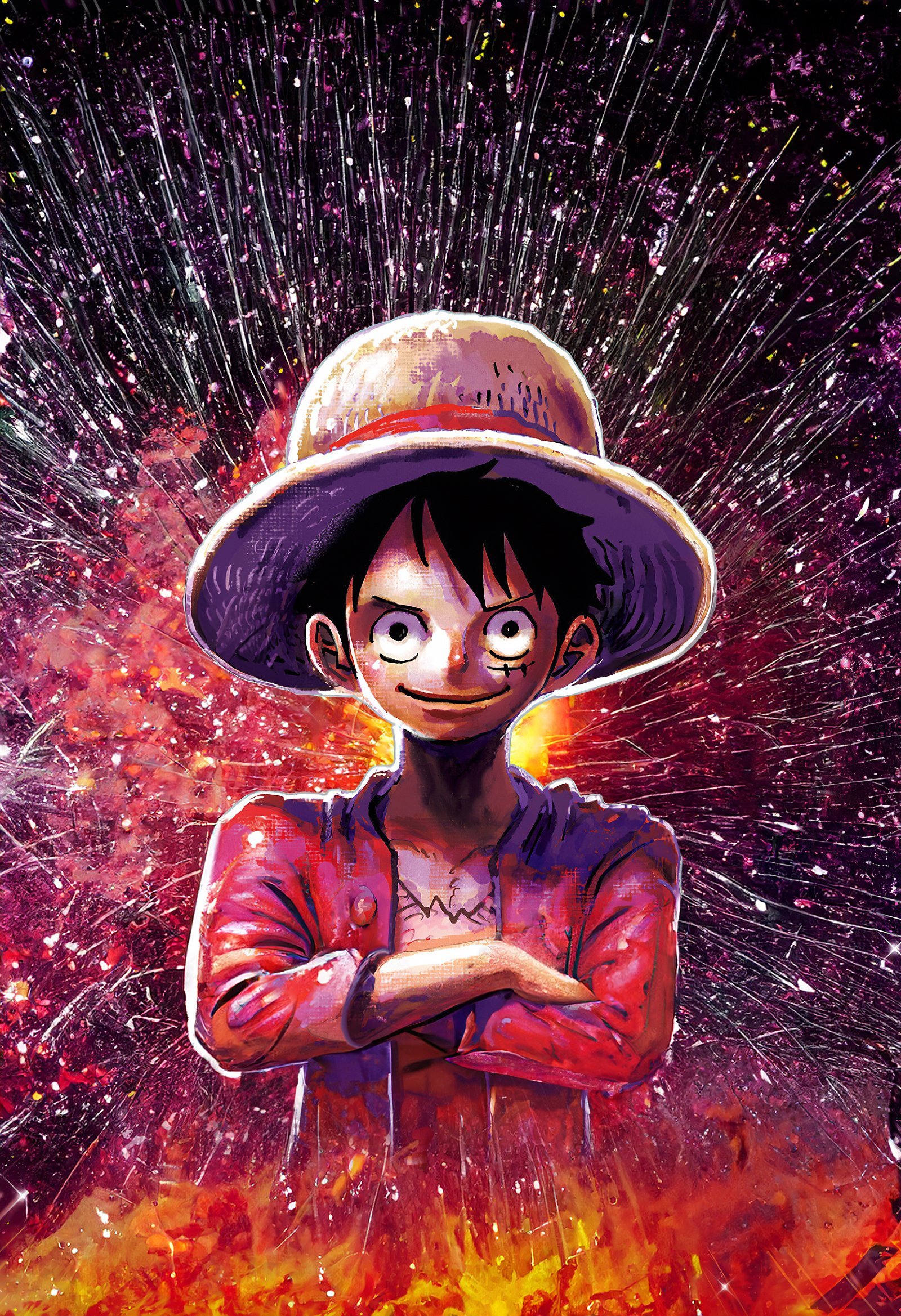 7期封面阿拉伯漫画组自制抠图版路飞手机壁纸