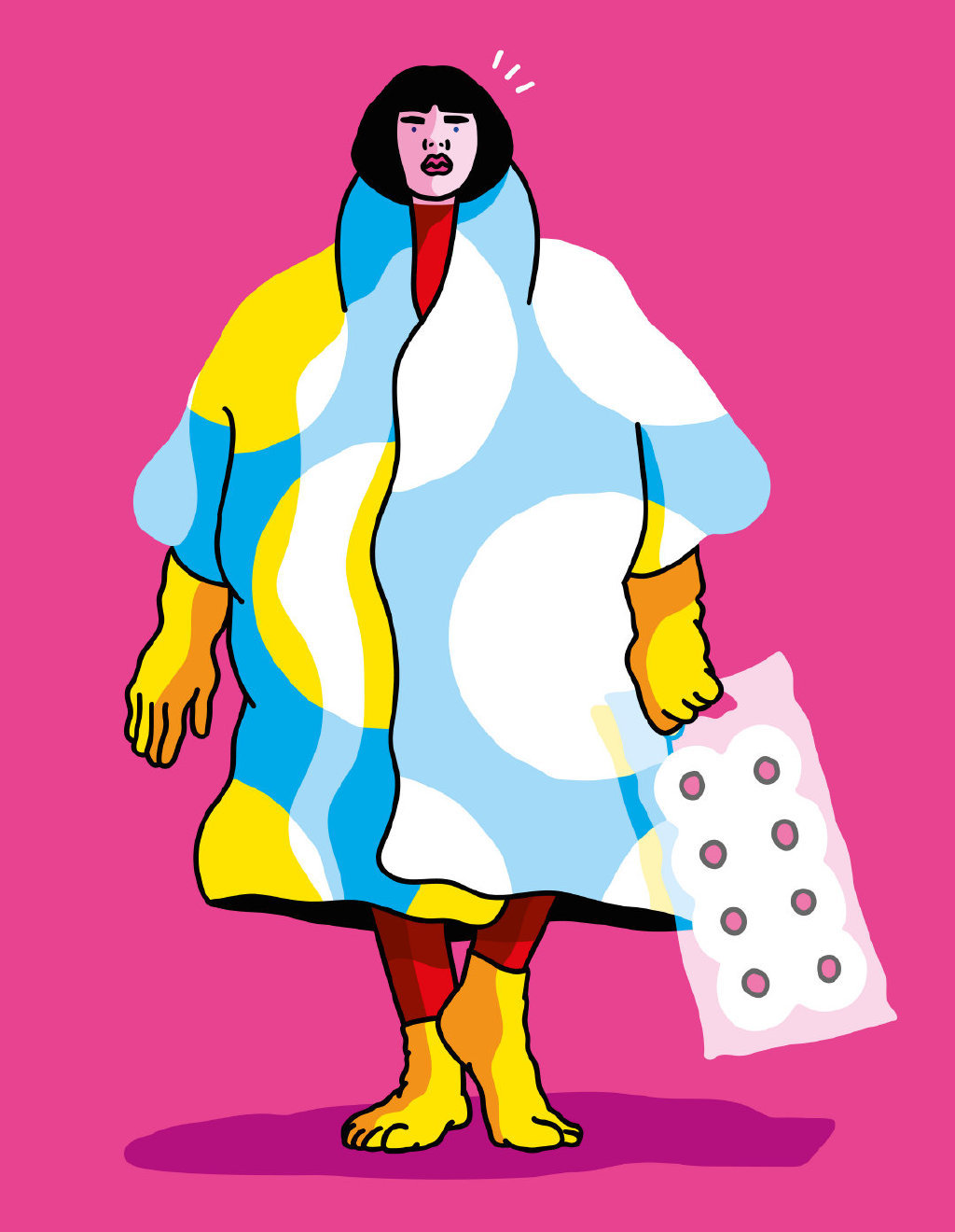 荷兰插画家 xaviera altena 波普风人物插画