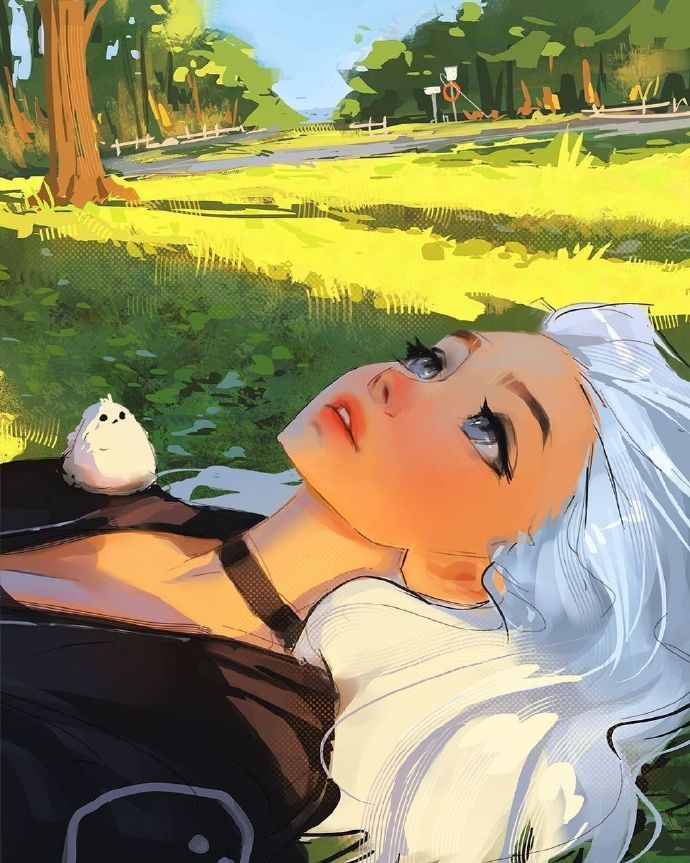 阳光小姐姐,67676767加拿大插画师 sam yang__财经头条