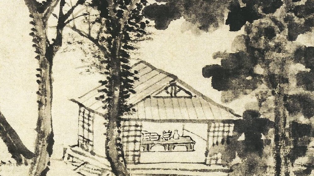 『集古名绘』王翬《晚梧秋影图轴》,酒酣兴发之作,有自然之妙|王翚|晚梧秋影图轴|兴发_新浪新闻