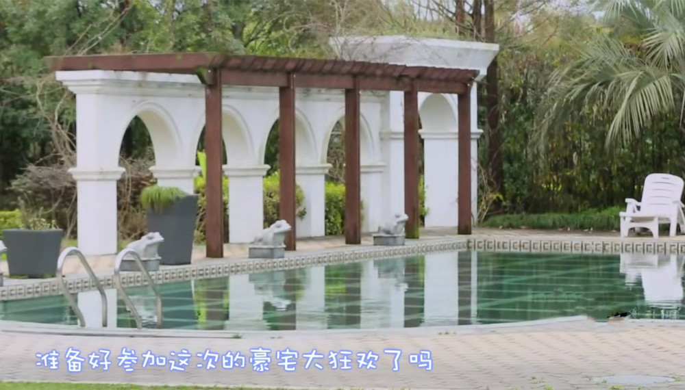 沈梦辰上海亿万豪宅曝光,方圆两公里都是她家,超大游泳池太吸睛