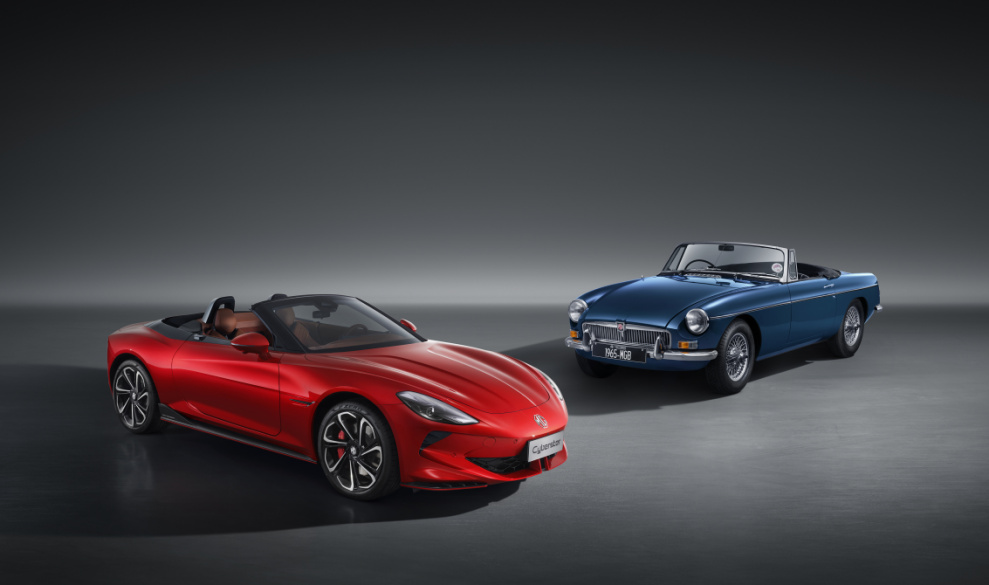 成都车展 国内首款敞篷电跑mg cyberster亮相-新浪汽车