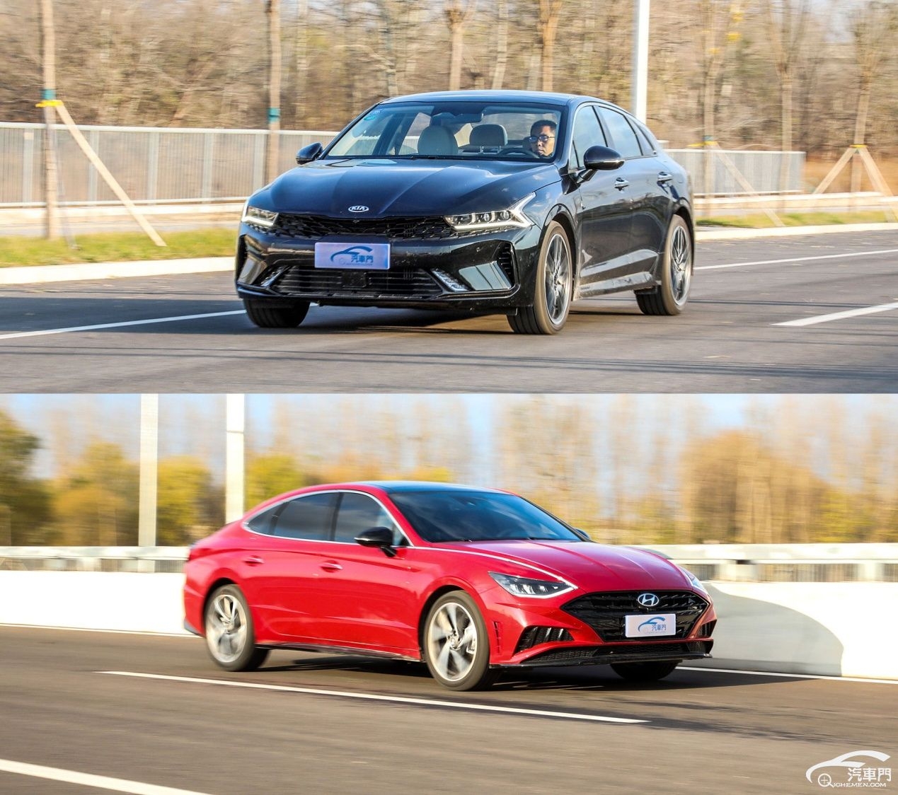 亲兄弟明较量 全新k5凯酷对比索纳塔10