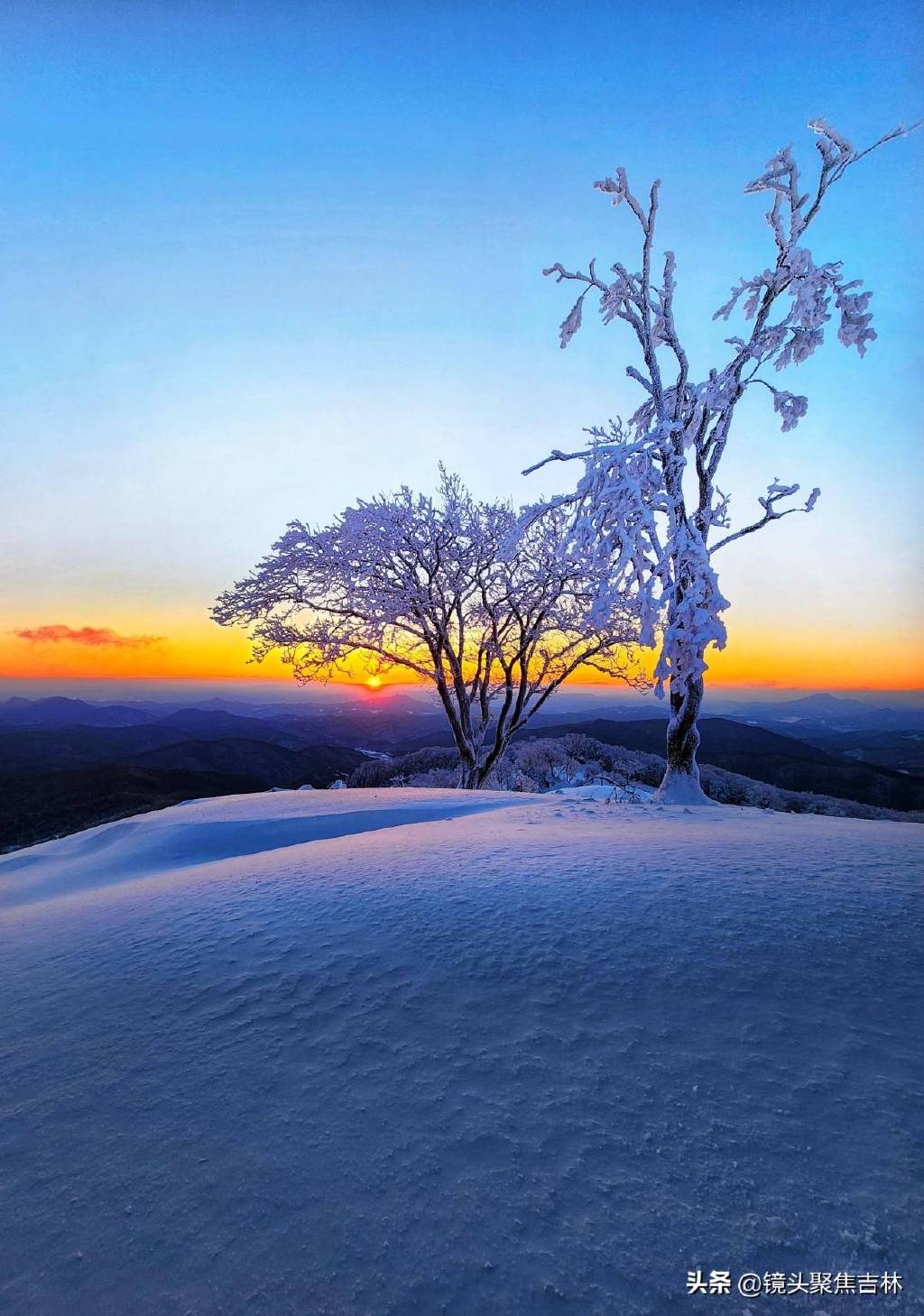 吉林雪景图片 北山图片