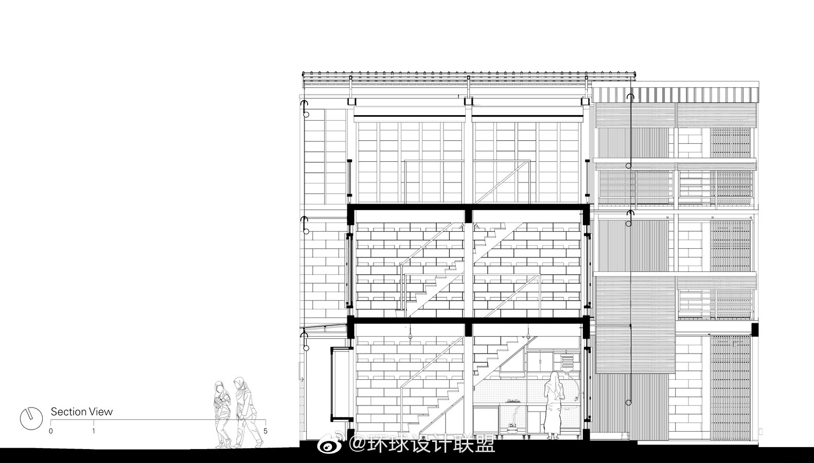 建筑剖面图表达