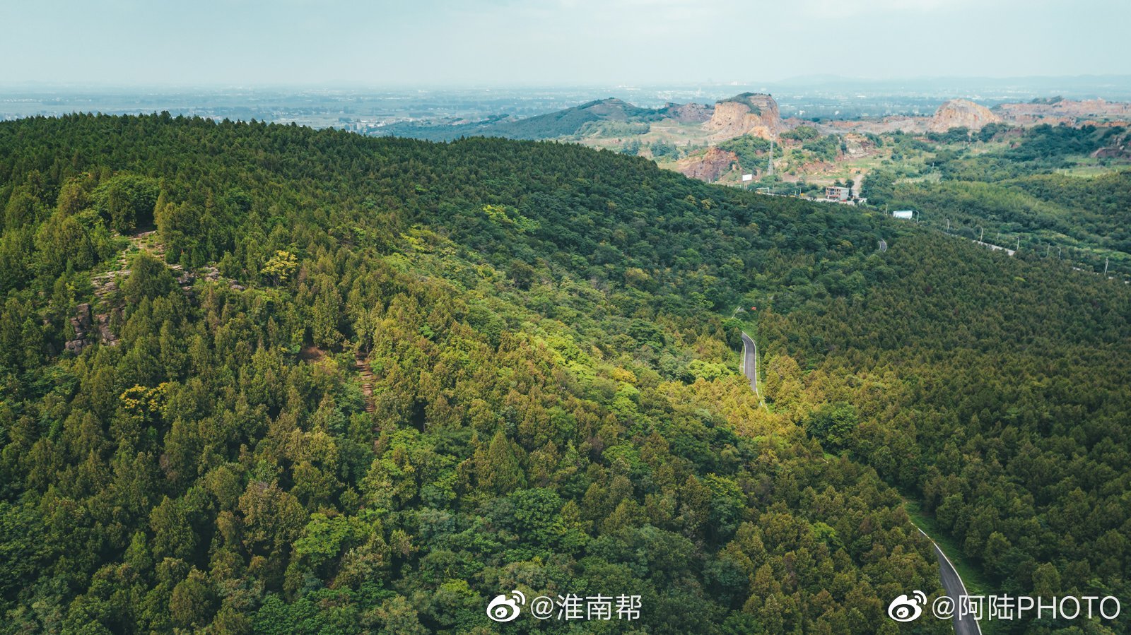 鸟瞰上窑森林公园