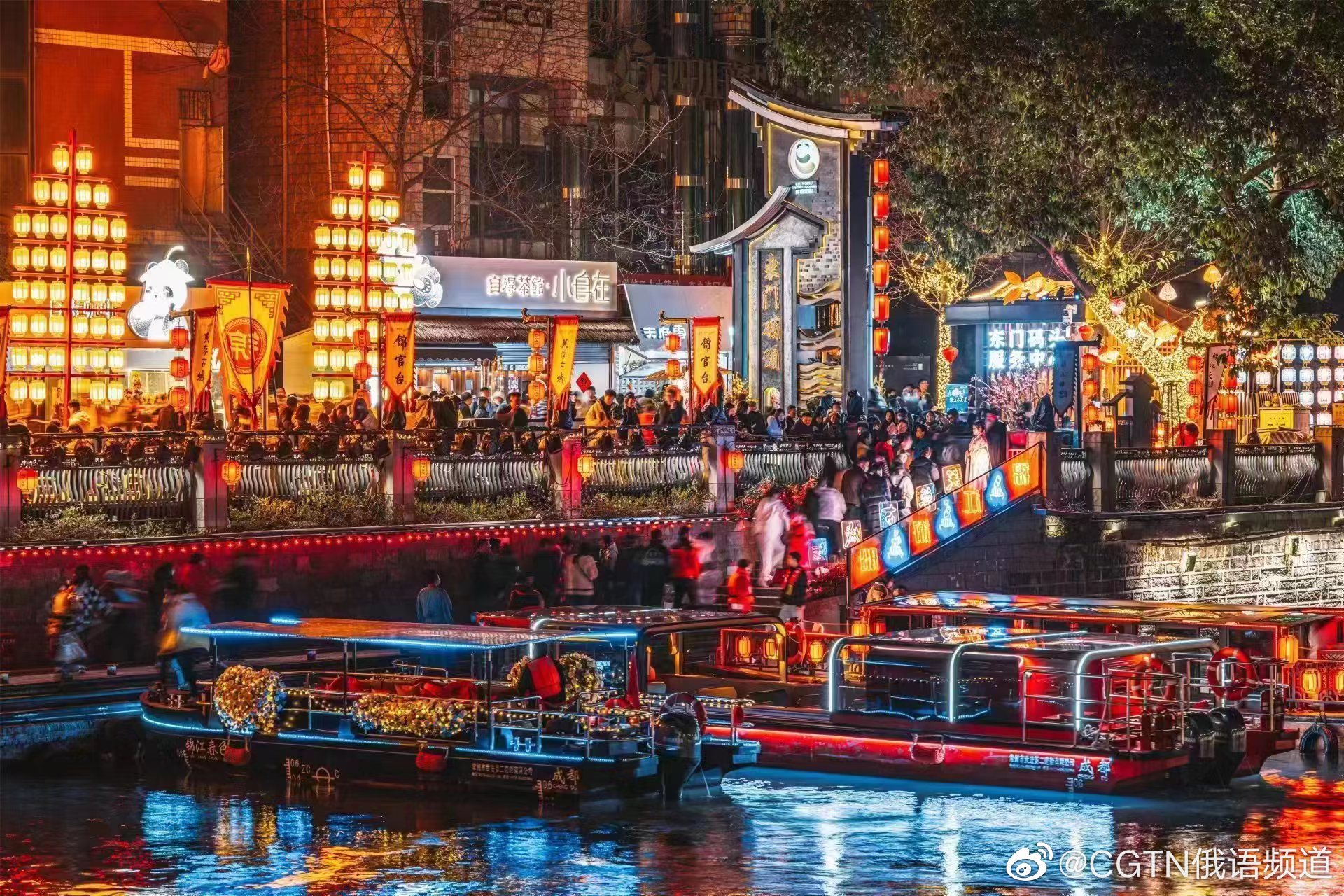 夜游锦江点亮城市夜经济!
