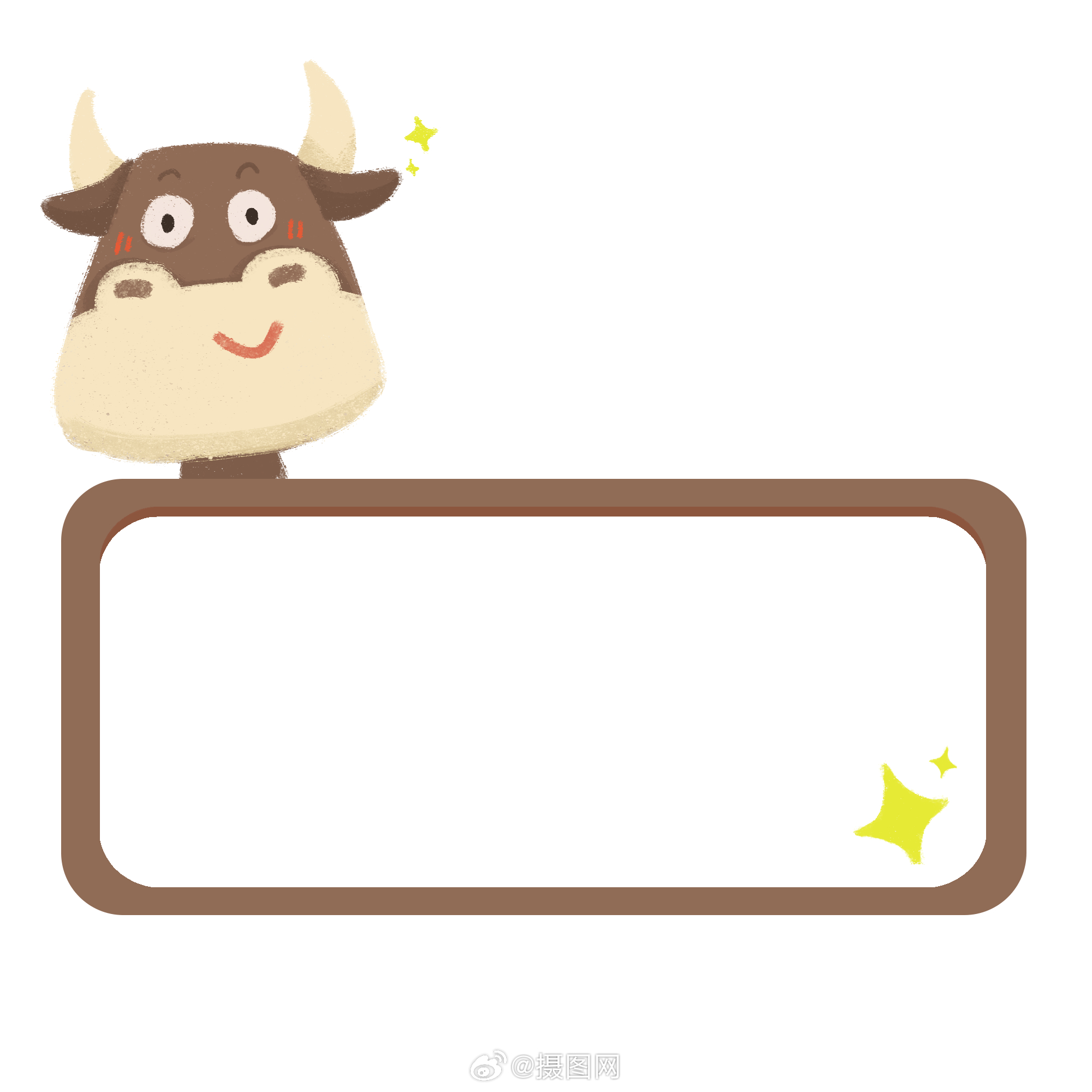 边框设计|可爱卡通动物边框设计 99999999 版权设计 by 摄图