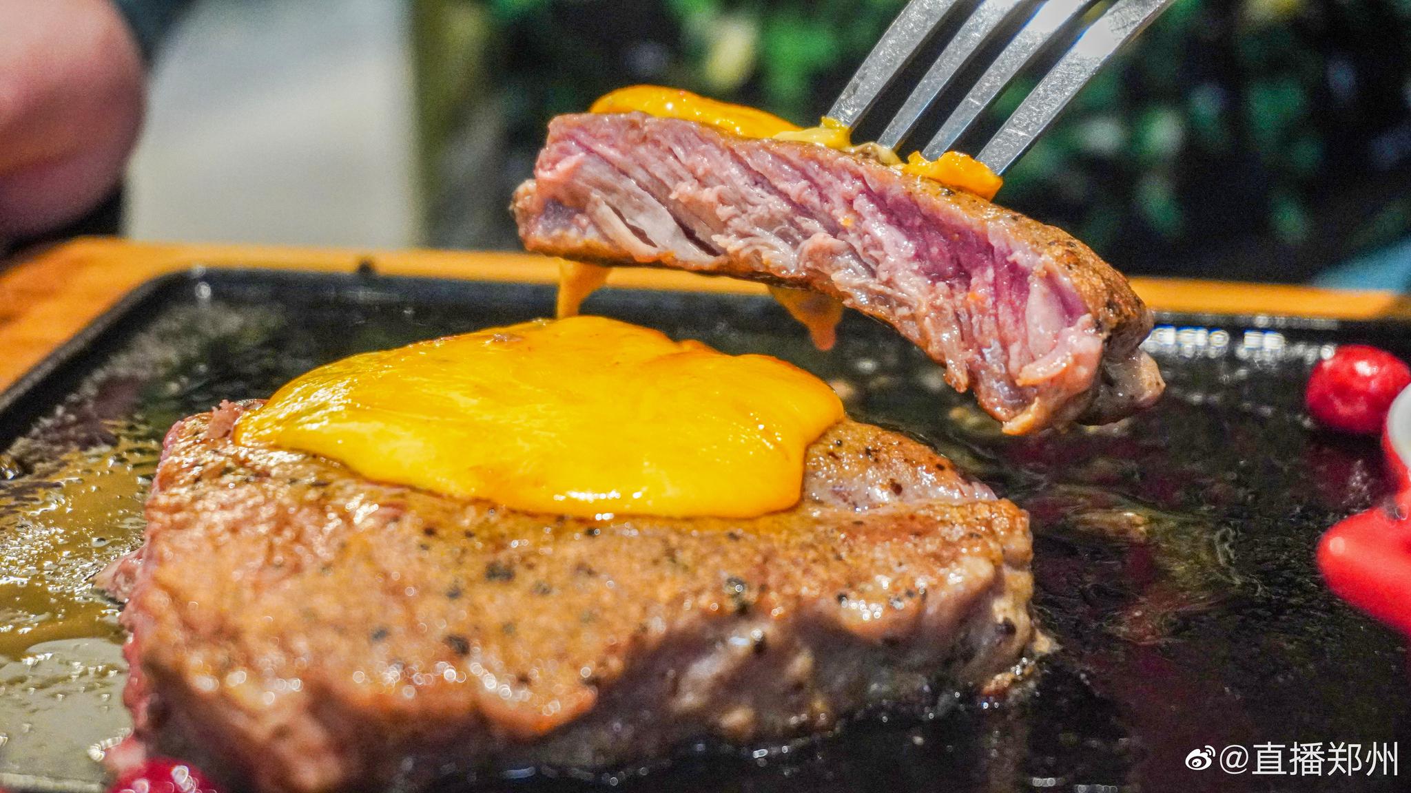 瀑布芝士厚切牛排