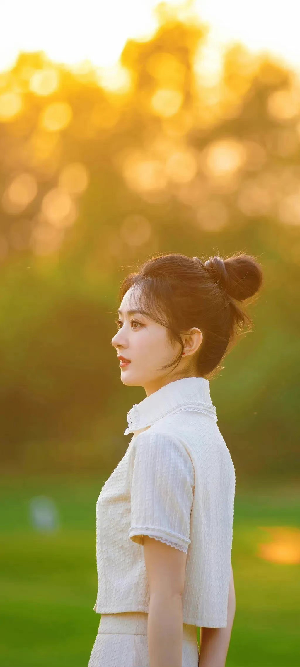 赵丽颖全面屏手机壁纸古韵风温婉风暗黑风你喜欢哪种