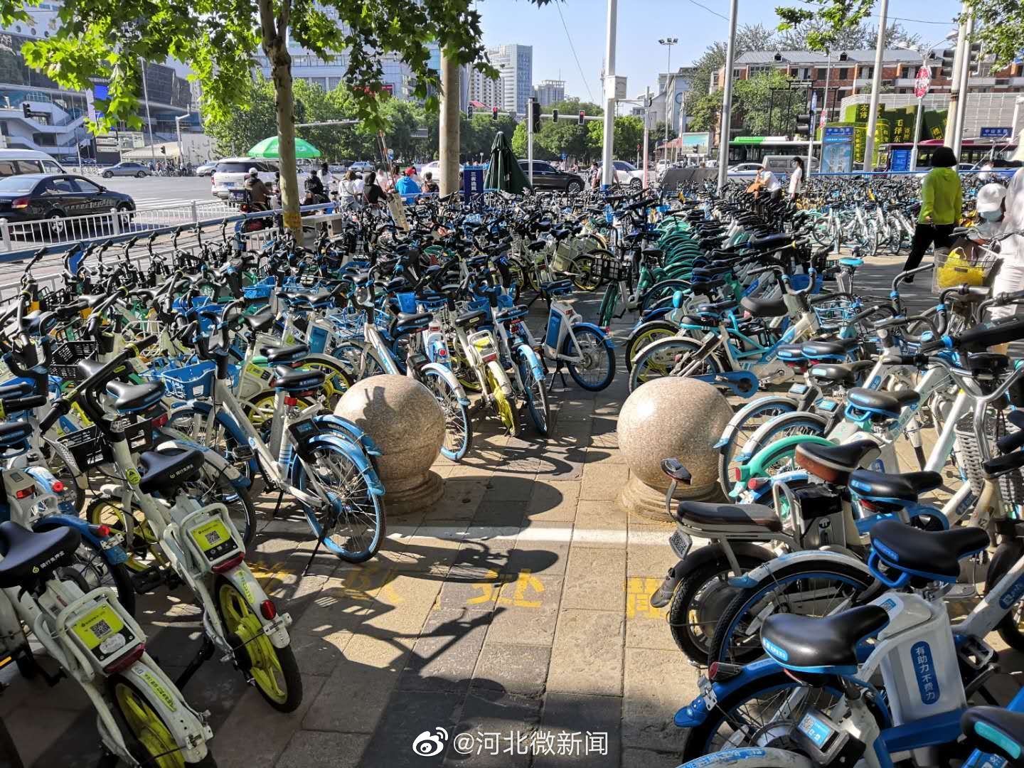 要开学了,共享单车却堵了学校的大门