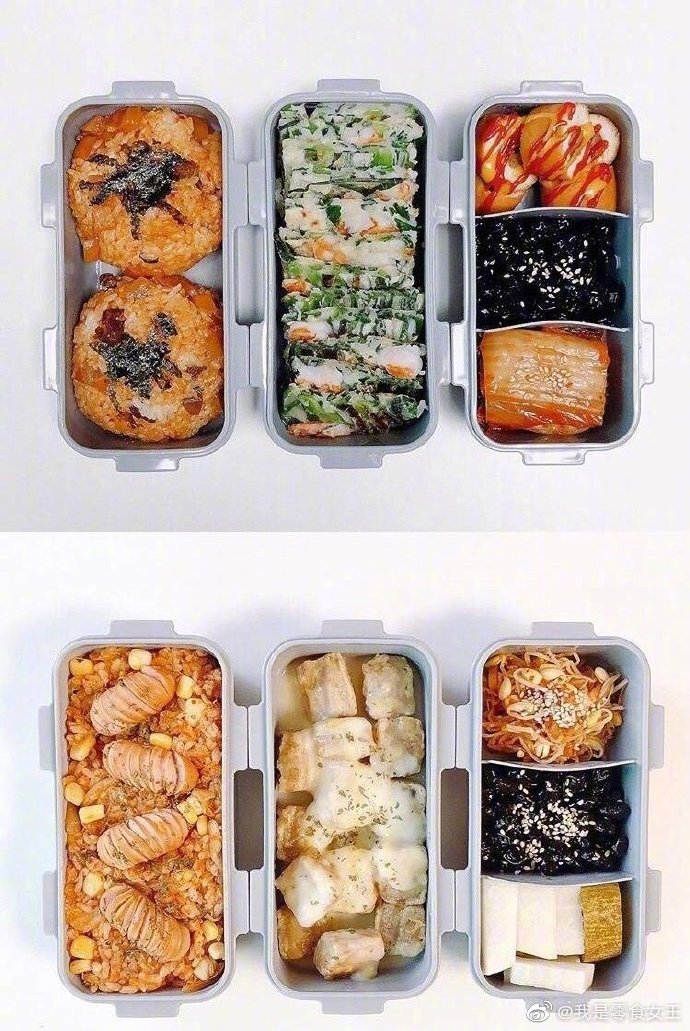 想拥有这样丰盛的午餐便当!