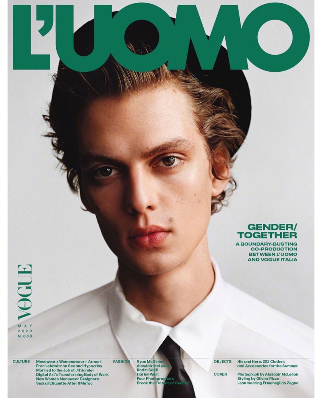 Vogue 意大利版 L Uomo 年5月号封面及内页大片 F王子fr Vogue 意大利版 L Uomo 年5月号封面及内页大片 F王子fr