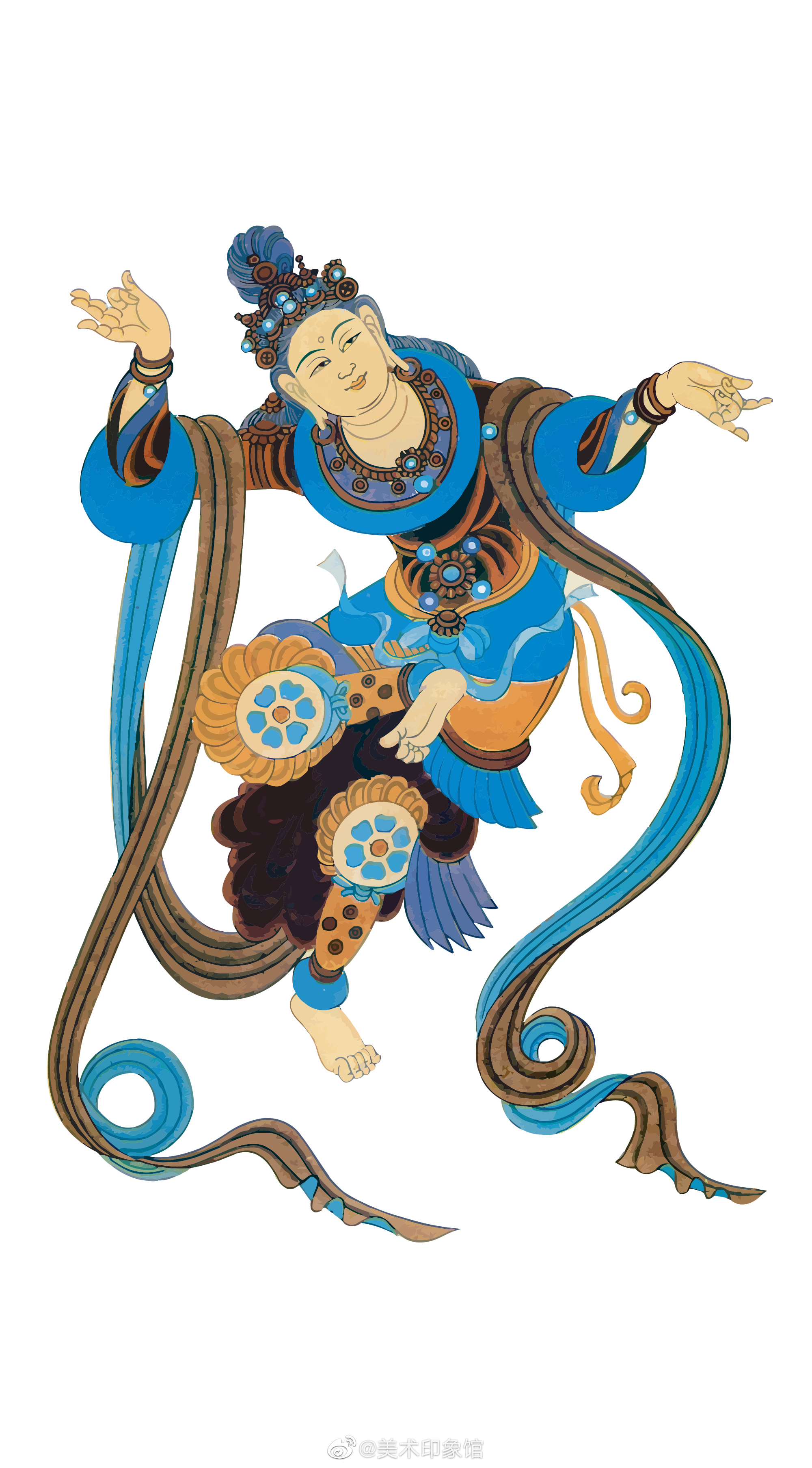 敦煌莫高窟菩萨花纹