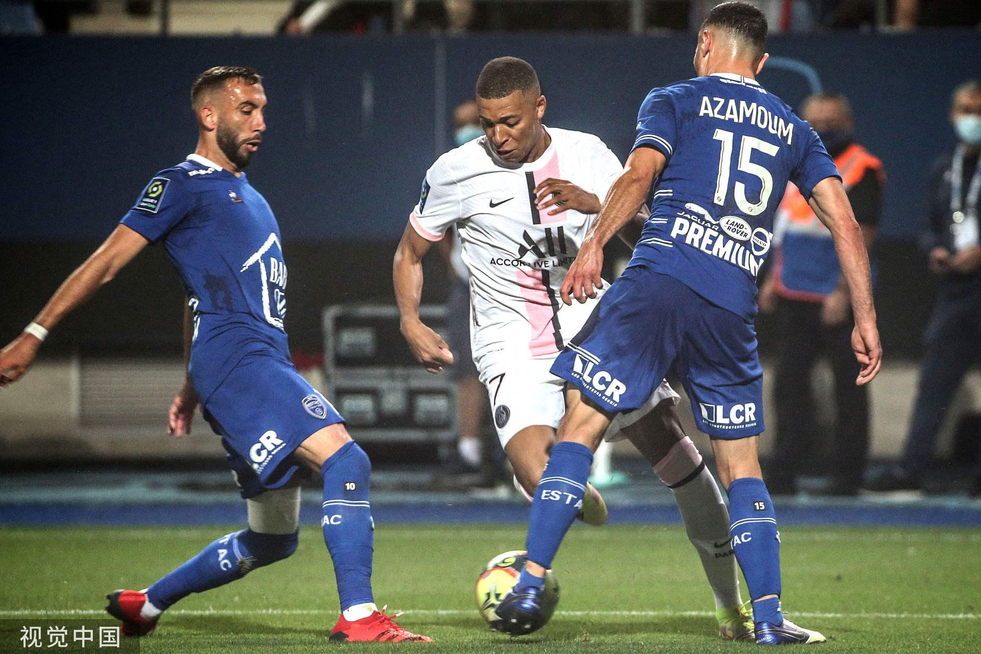 [图]法甲-阿什拉夫扳平伊卡尔迪建功 巴黎2-1特鲁瓦