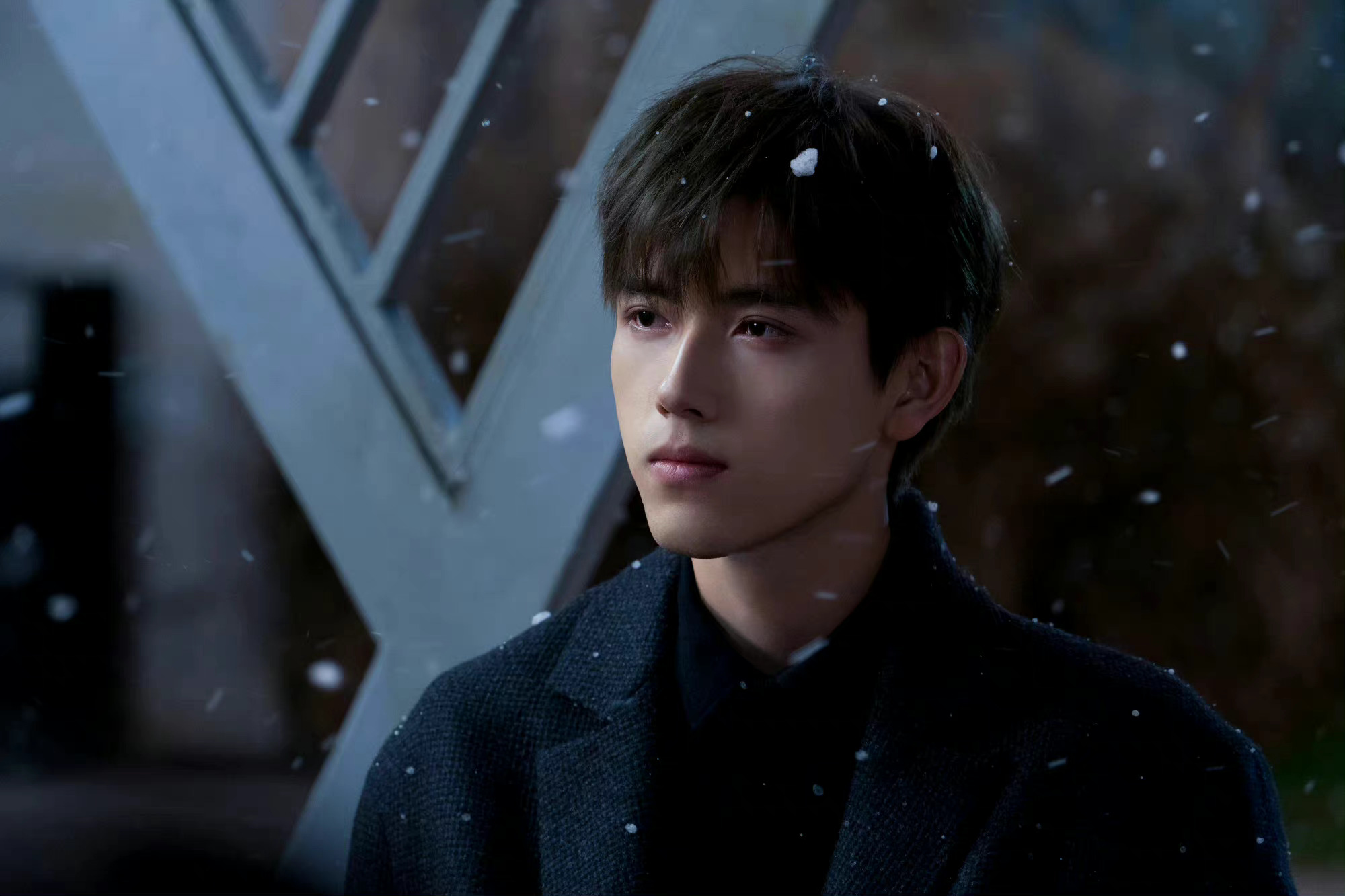 陈飞宇点燃我温暖你最新剧照看雪六宫格剧照好帅的李峋啊