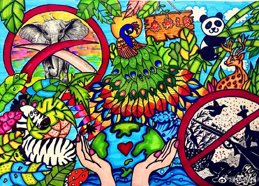 童心绘环保丨全市中小学生环保绘画大赛作品赏析59