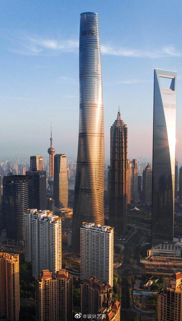 世界第二高楼上海中心,和它在设计之初的其它比选设计方案 …_高清图