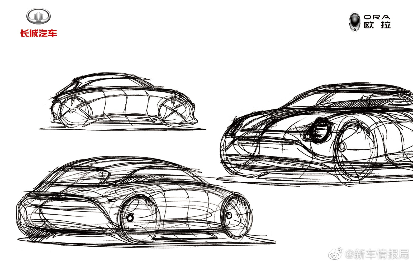 欧拉新款纯电suv设计手稿