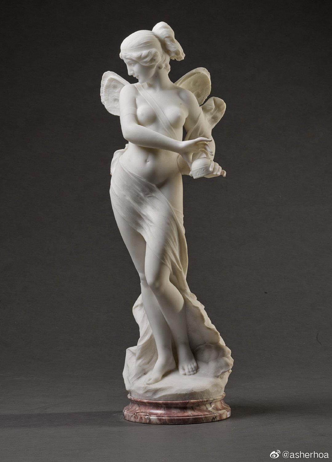 意大利雕塑家gugliemo pugi创作于20世纪初期的大理石作品《普绪喀》