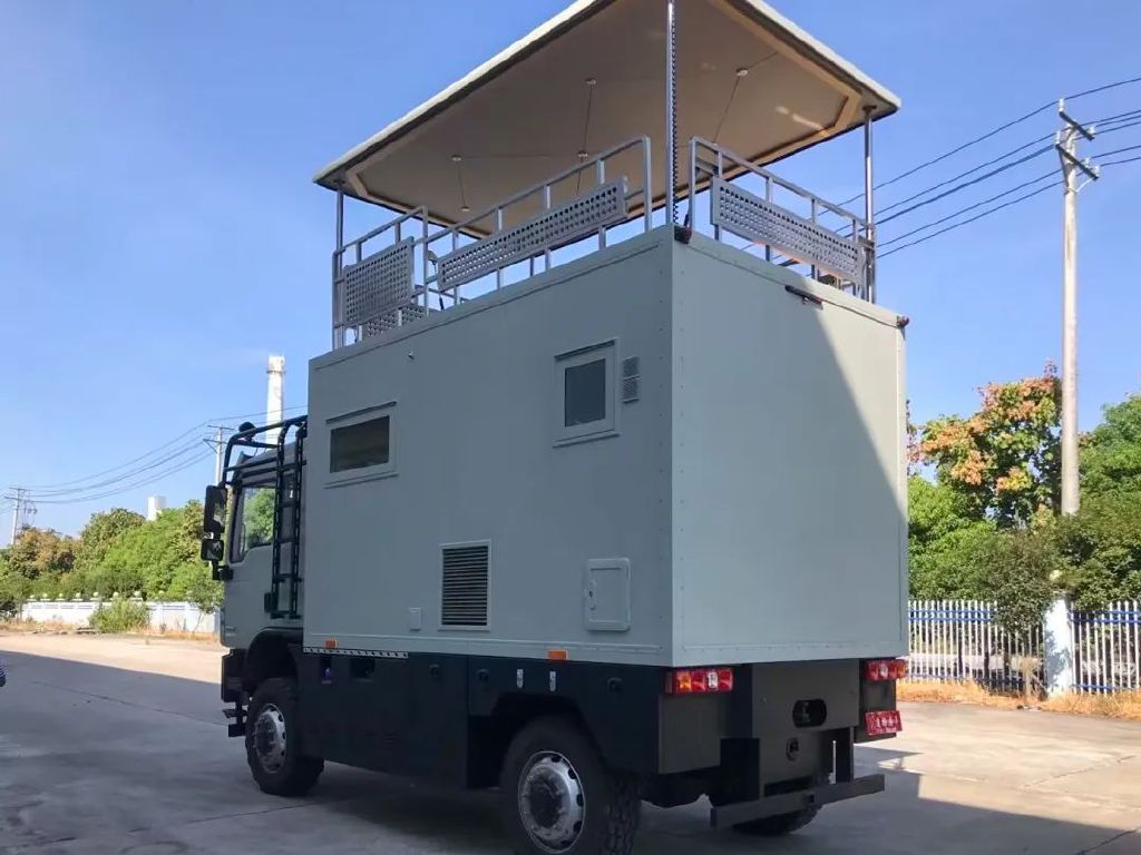 凌扬陕汽l3000重卡房车带升降露台高端配置从容漫游大千世界