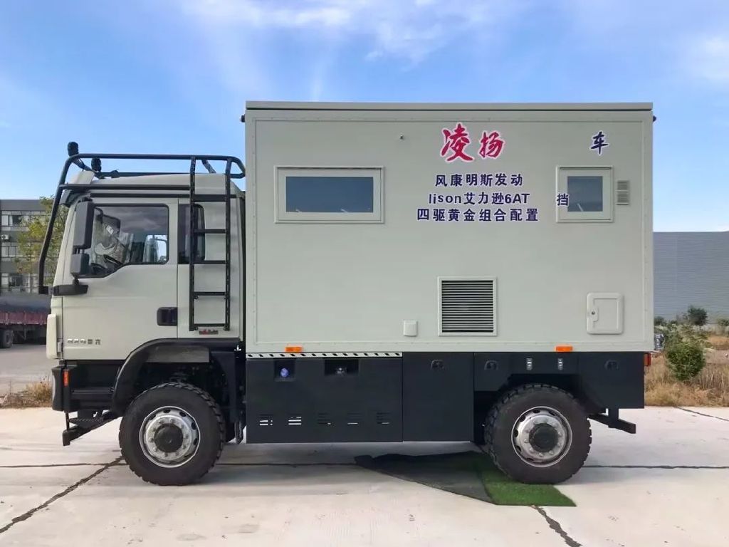 凌扬陕汽l3000重卡房车带升降露台高端配置从容漫游大千世界