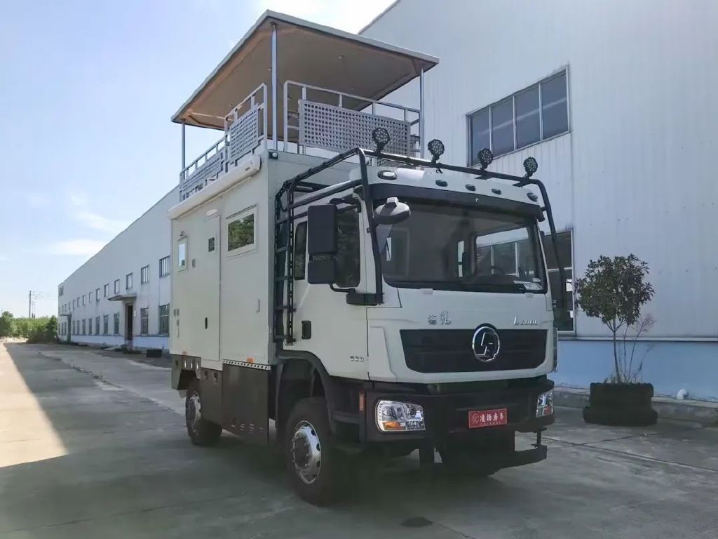 凌扬陕汽l3000重卡房车带升降露台高端配置从容漫游大千世界
