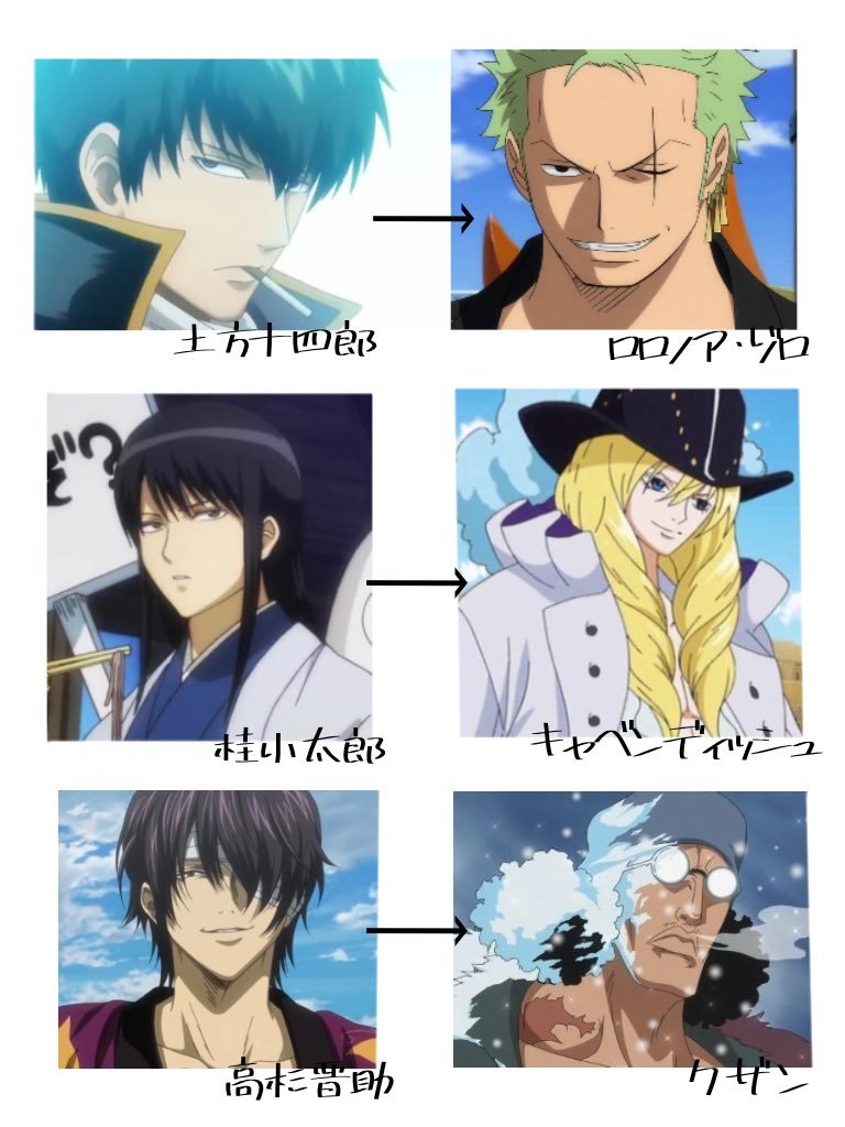 海贼王x 银魂同个声优 你发现了几位