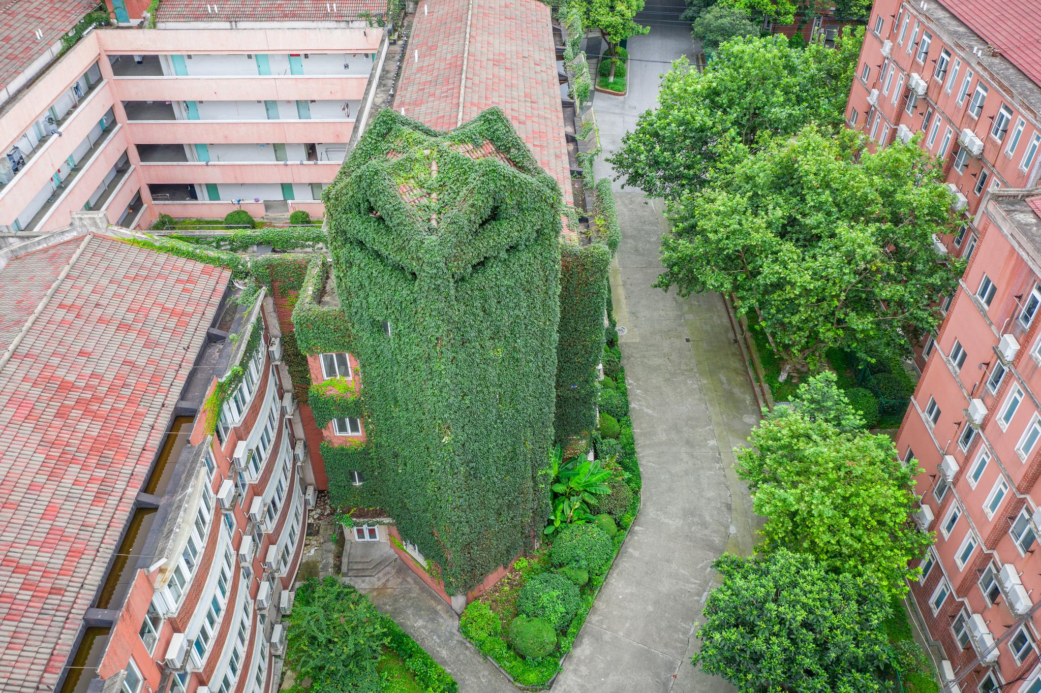 航拍三江三江学院