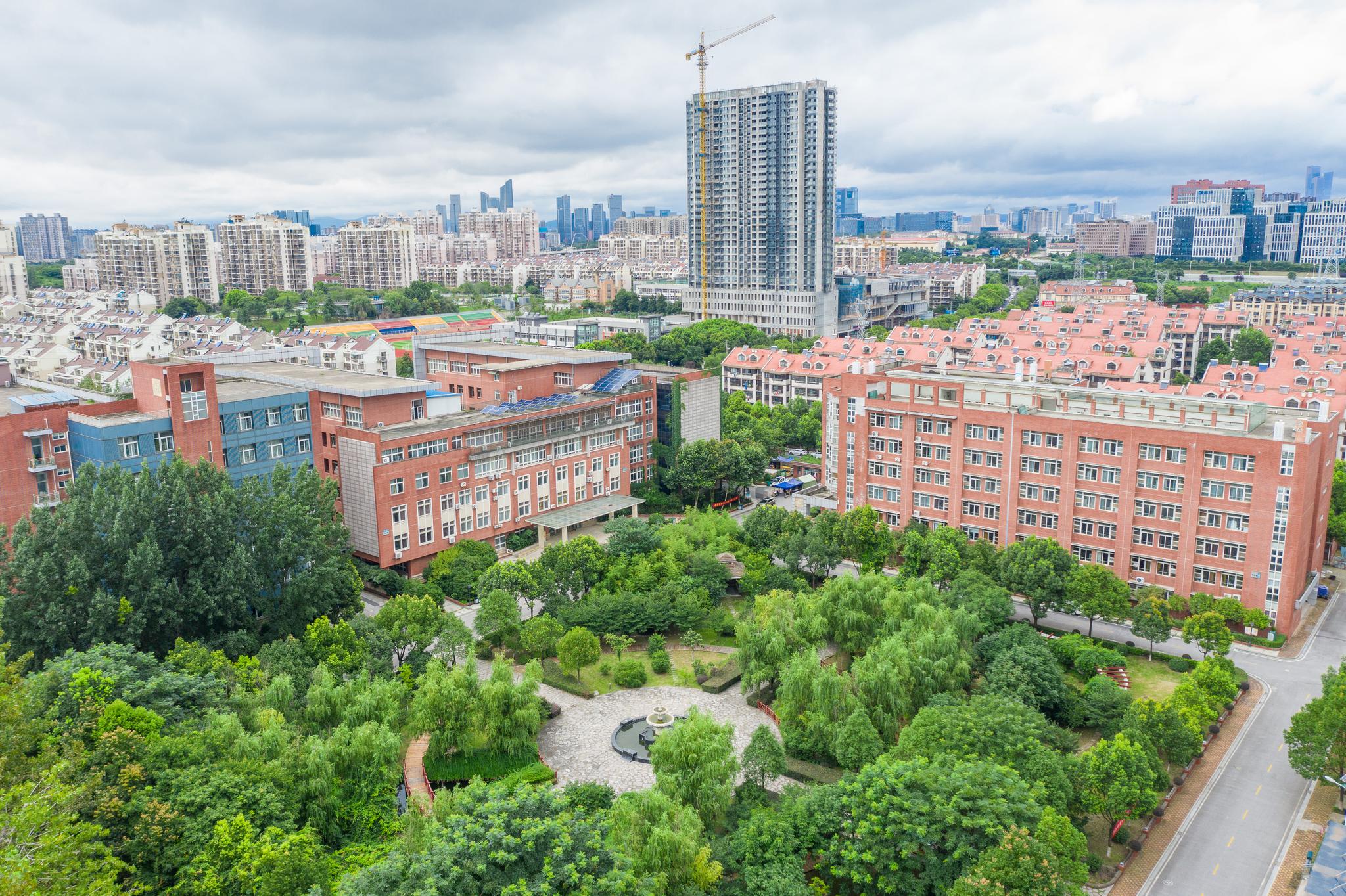 航拍三江三江学院