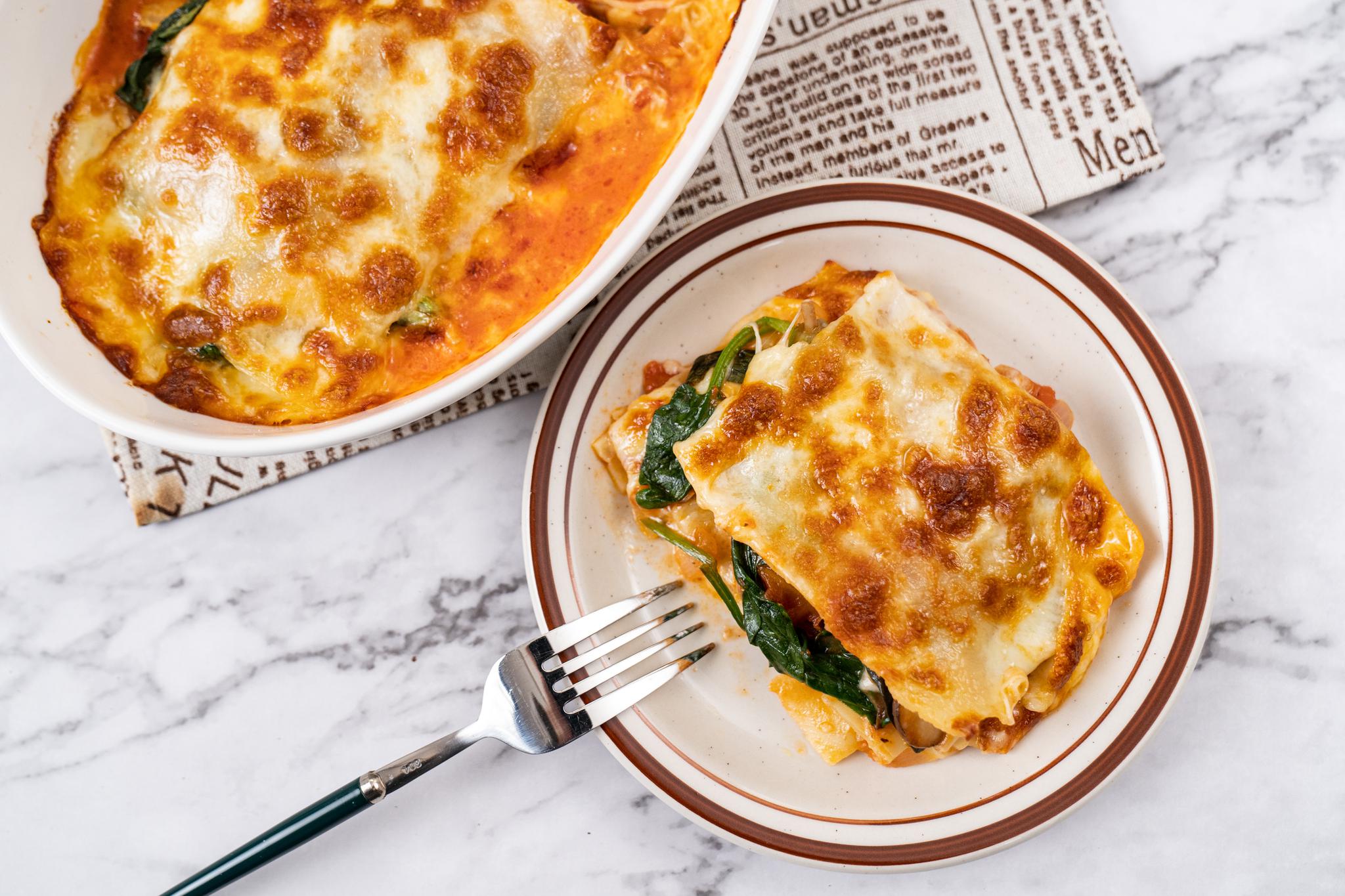 减脂吃的芝士素千层面,用千张皮代替宽面的千层面,更低脂……__财经