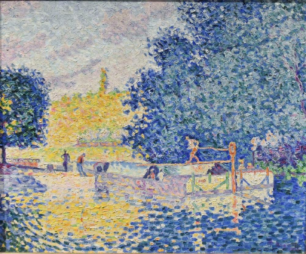 法国新印象派 点彩派 创始人之一的画家paul Signac 1863年生