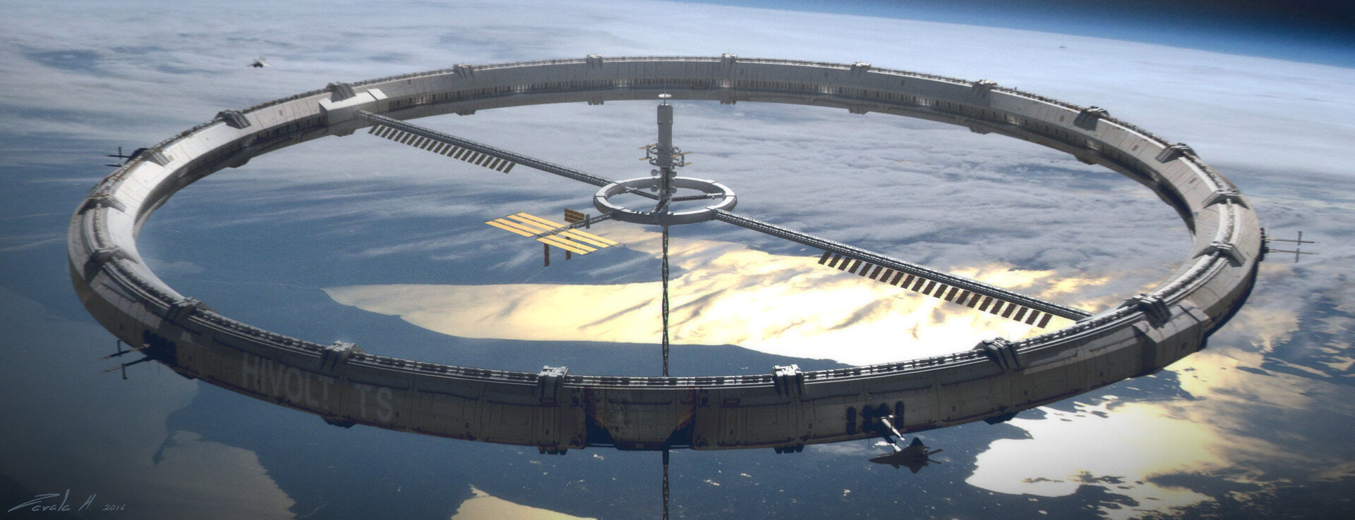 星际探索 空间站 概念设计分享by概念设计师stephen zavala 更多内