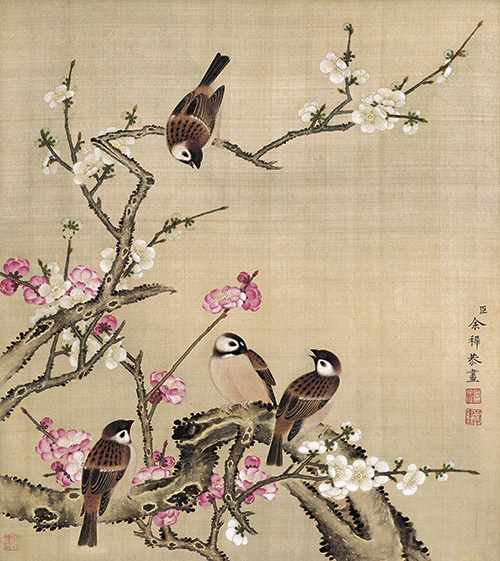 余穉,余省俩兄弟笔下的鸟语花香,春意盎然.