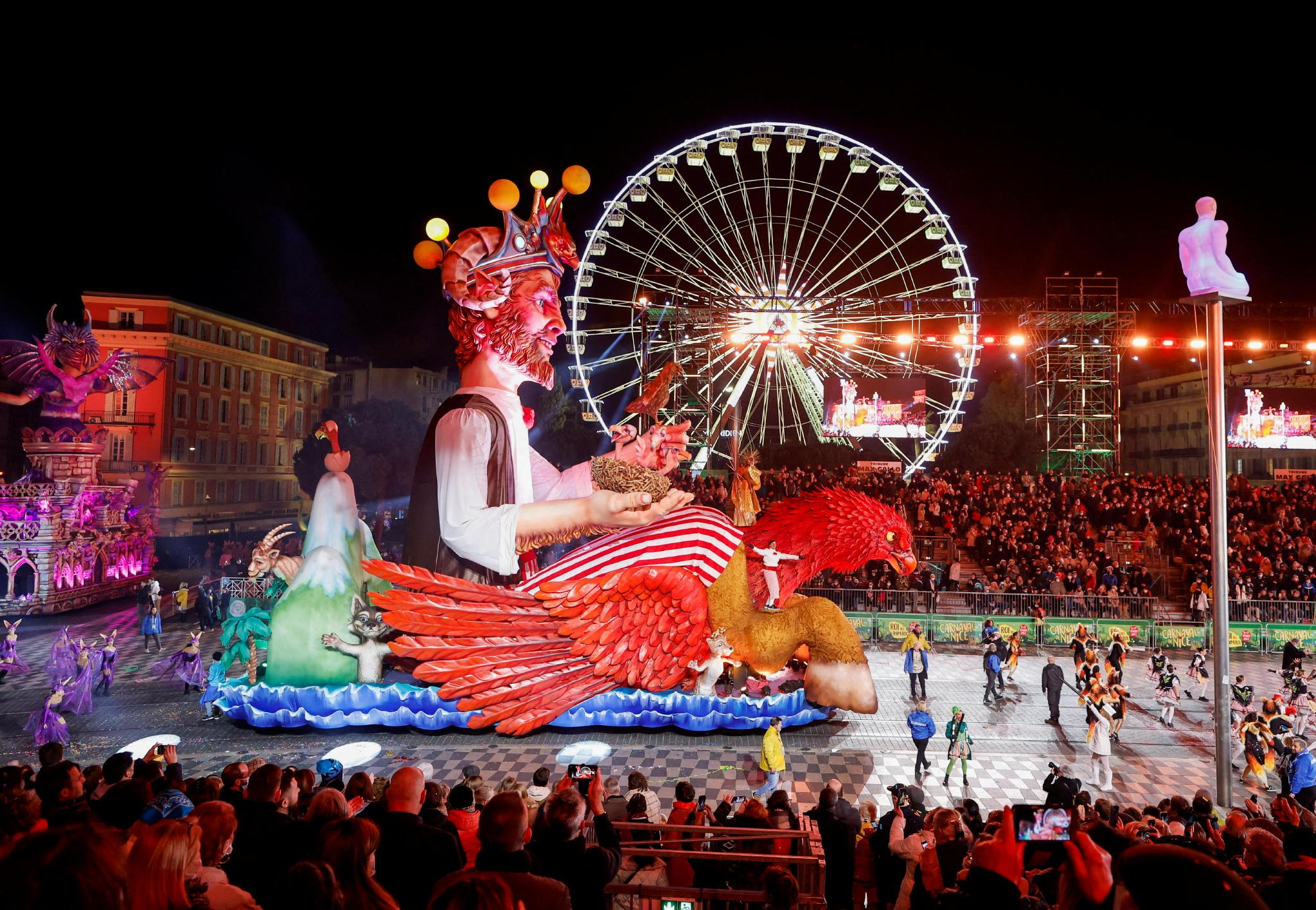 外代一线法国举行第137届尼斯狂欢节