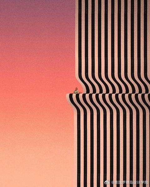 简单的点线面构成的空间艺术byvalentinpavageau