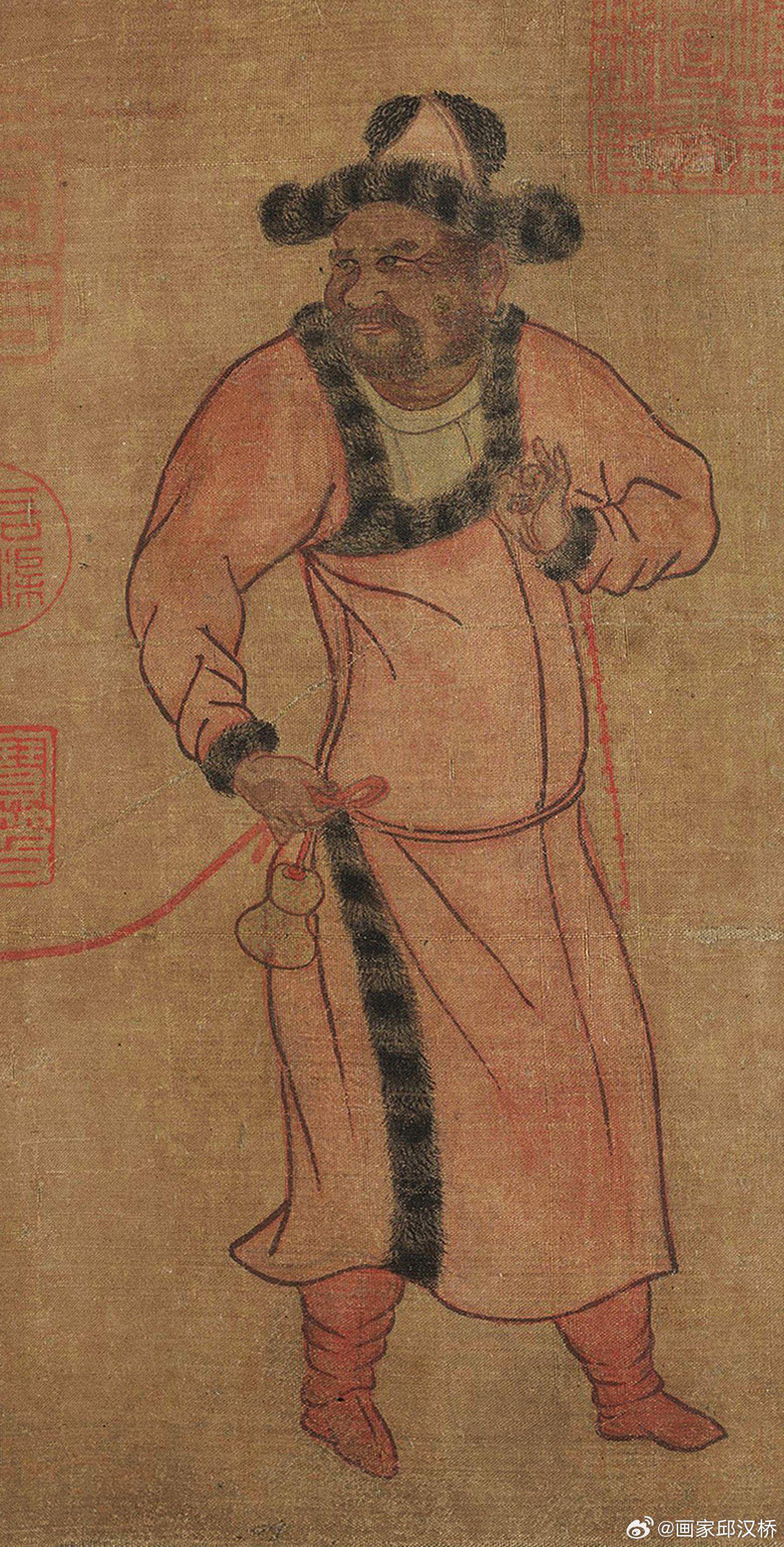 唐代韩幹《圉人呈马图》