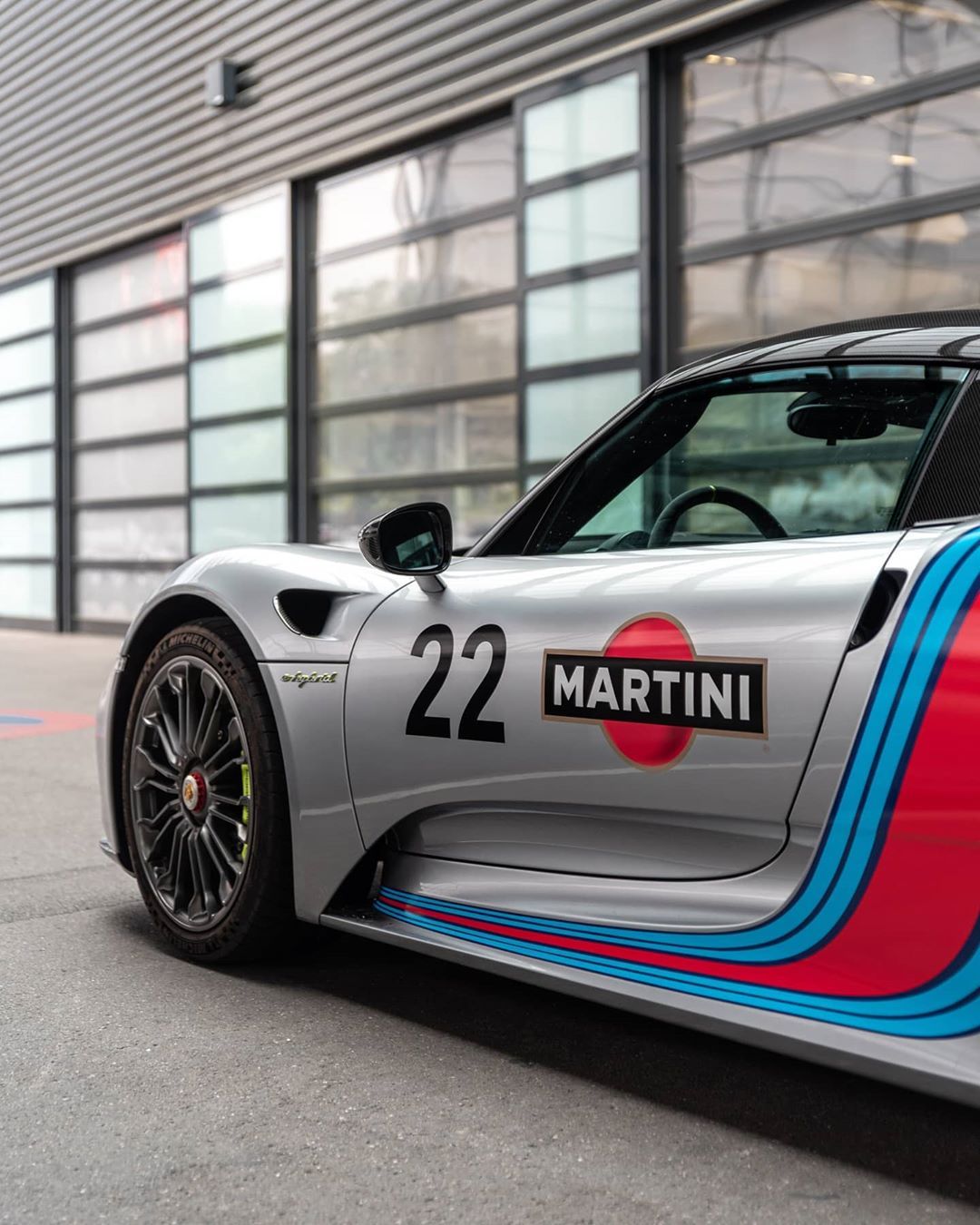 保时捷918 spyder weissach 版,银色martini涂装,美!