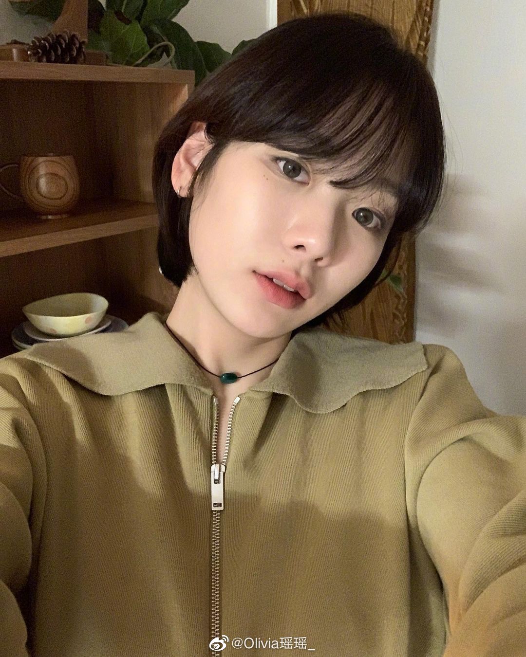 韩国短发女生gina,舒适感十足的休闲元气可爱的日常.