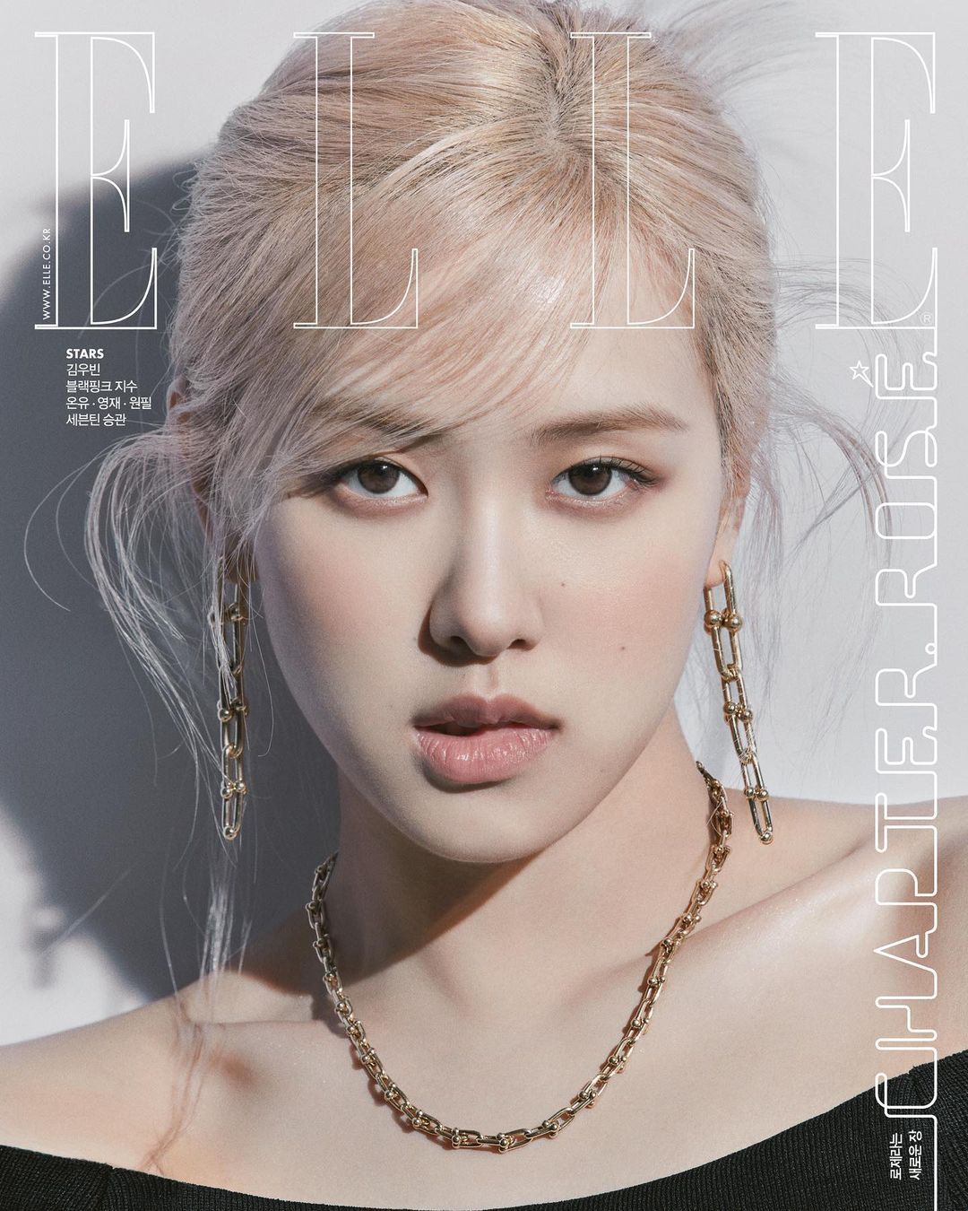 rosé朴彩英 x elle 韩版6月刊封面 | 新晋tiffany & co