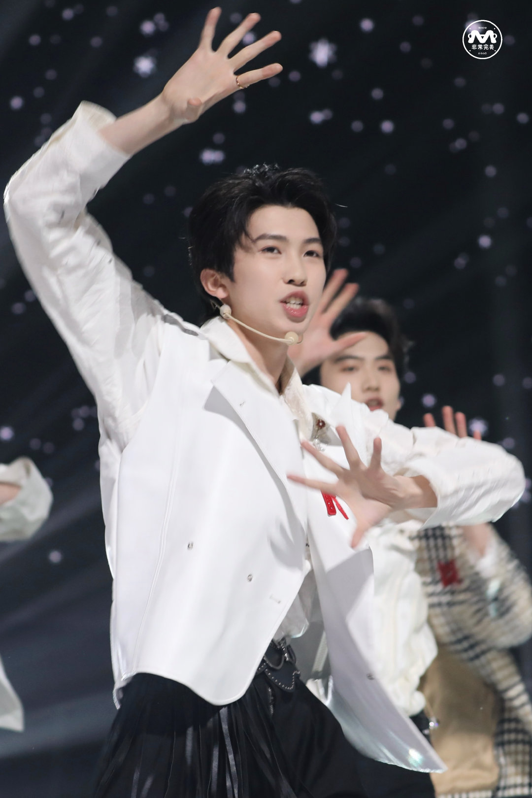 into1家族年夜fan舞台上的林墨闪闪发光