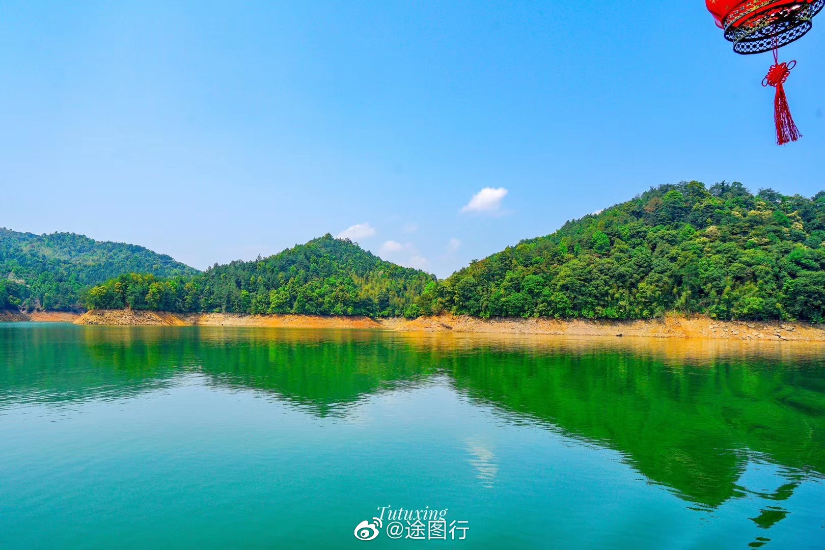 赣州上犹阳明湖(原名陡水湖),九曲揽胜,一个山水相依