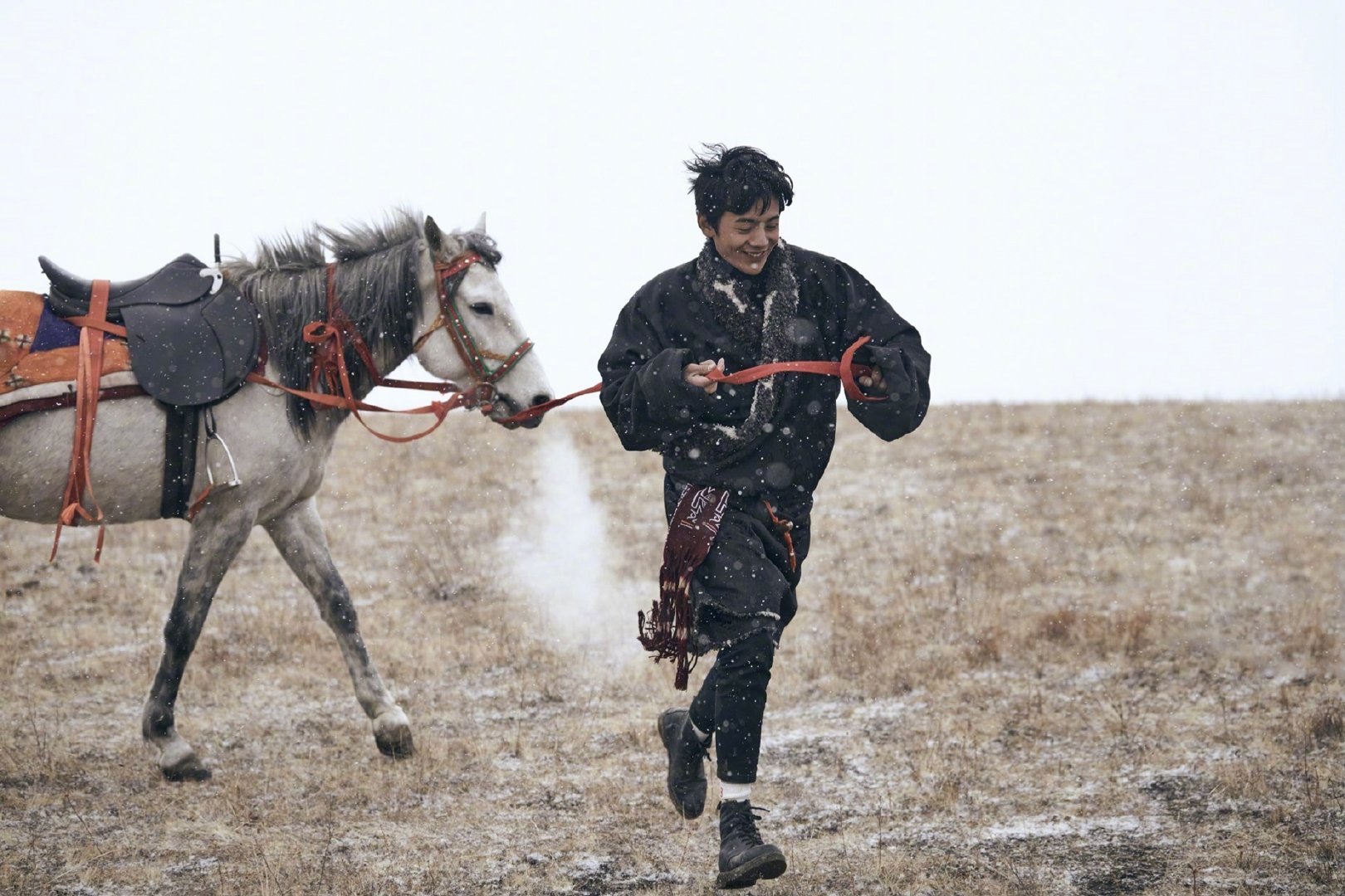 丁真时尚芭莎草原大片,草原上男孩子率真洒脱!_高清图集_新浪网