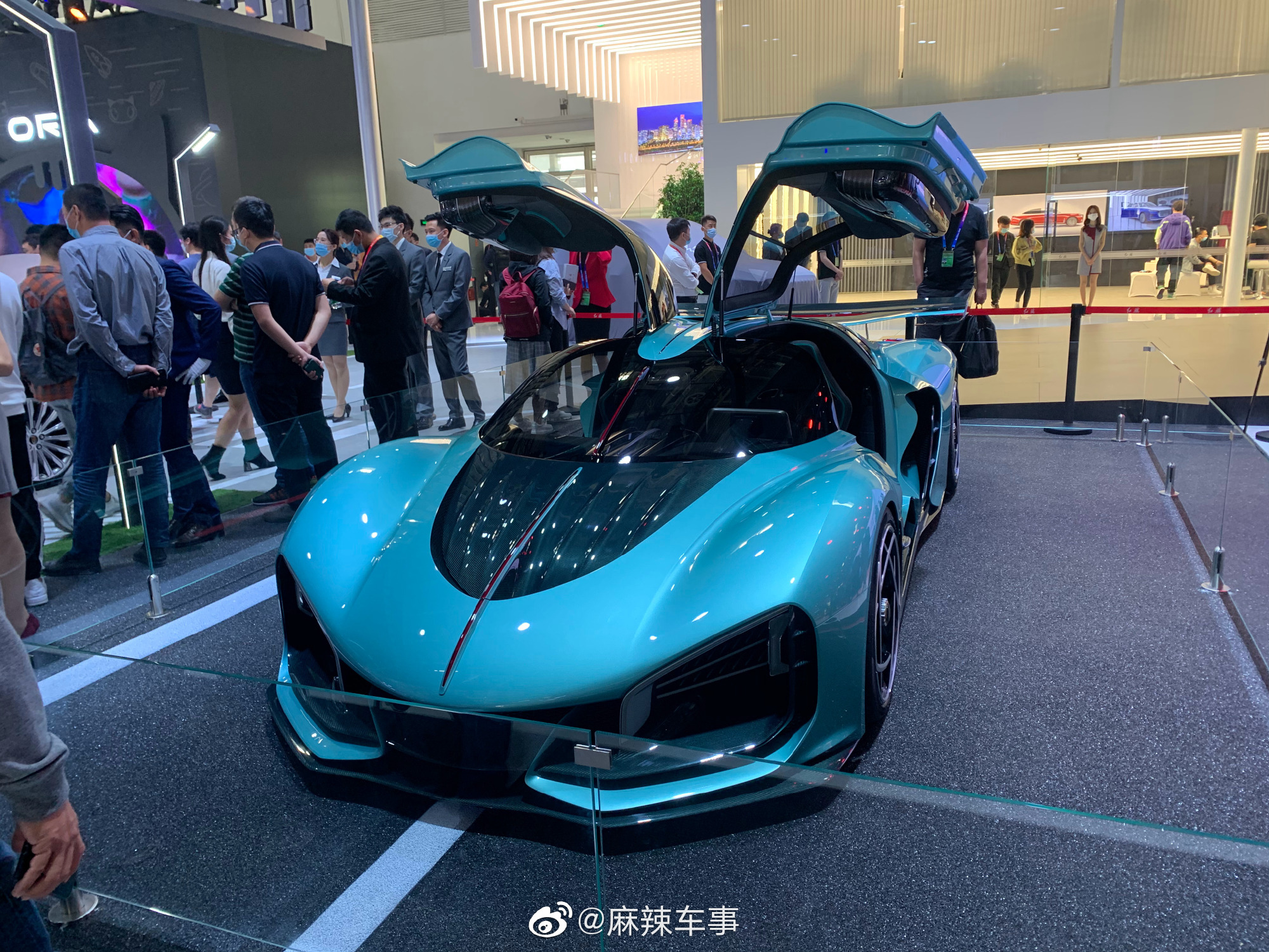 红旗s9超级跑车,第一次见真身,蛮帅的