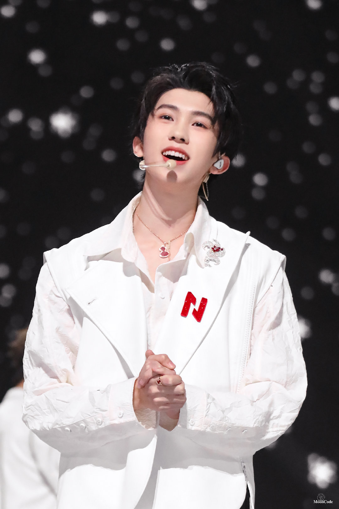 into1家族年夜fan舞台上的林墨闪闪发光